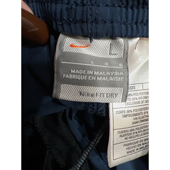 Nike Dri Fit Lightweight Zipper Hems/Logo Basketball Navy Blue Jogger Men Size L - Picture 11 of 15